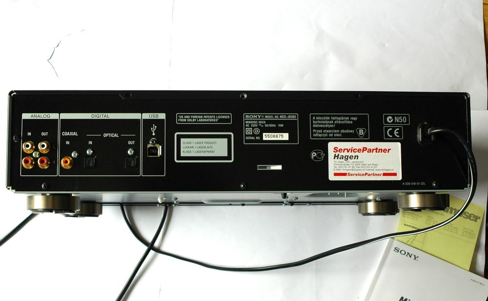 Minidisc Deck Sony MDS-JB980 (Defekt) in Schaffhausen für CHF 190 – mit ...