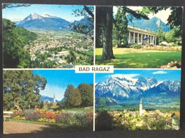 Bad Ragaz mit Gonzen und Alvier