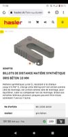 Cale plastique d'écartement 10 mm
