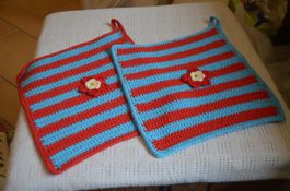 2 STUCK TOPFLAPPEN - NEU - (H)
