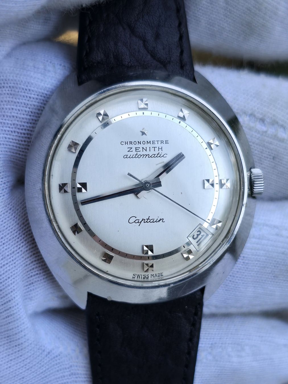 Zenith Orologi: Zenith Captain Chronomètre Automatique  – Usato da Les Acacias venduto da watinjo