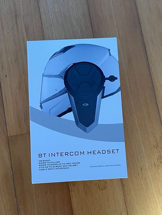 BT Intercom Headset (IPX6) Motorrad Helm (Neu (gemäss Beschreibung)) in ...