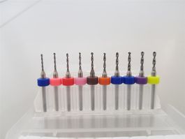 Spiralbohrer-Set 1.1 - 2.0 mm HM