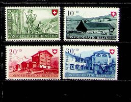 PRO PATRIA SÉRIE DE TIMBRES NEUF** 1948 SBK 12.00 / T639