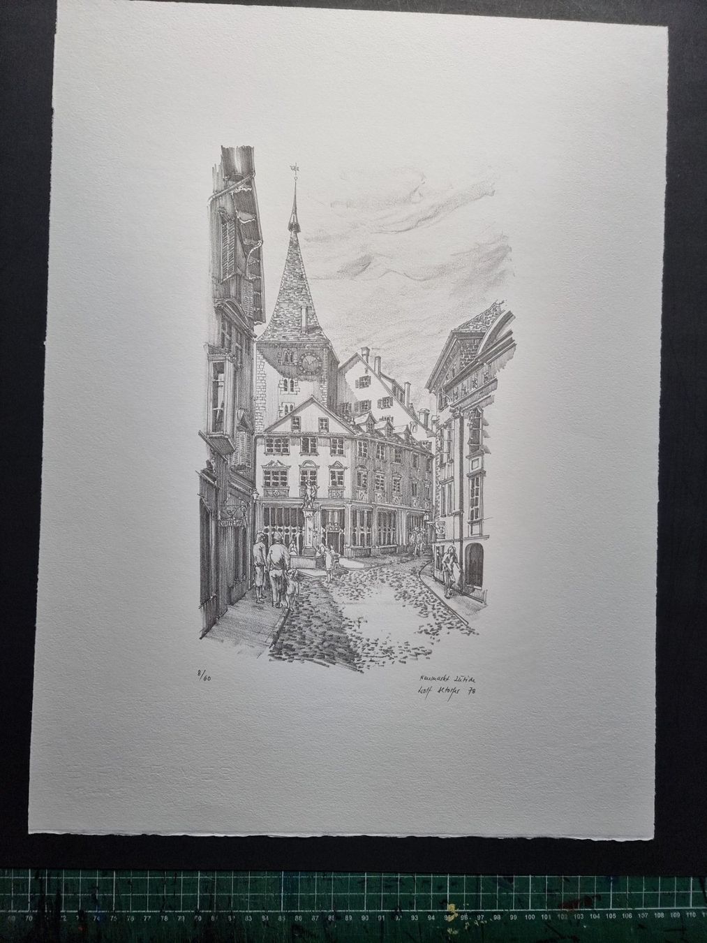 Grafica & Litografie: ALTORFER WOLF LITHOGRAPHIE SIGNIERT NUMMERIERT – Usato da Gersau venduto da kunst-online 3