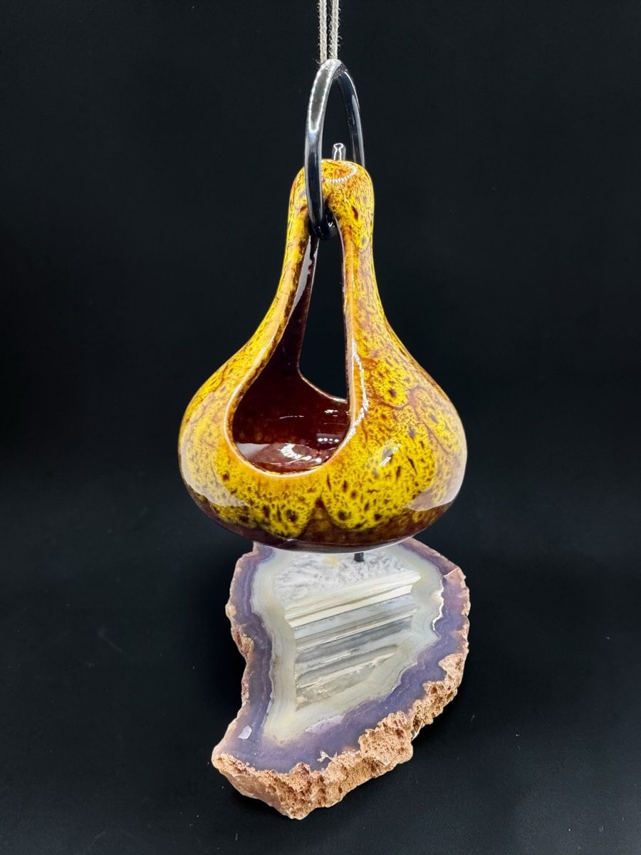 Minerali & Pietre curative: Duftlampe auf Achatplatte Nr. 3 – Nuovo e nell'imballaggio originale da Amden venduto da Energiearbeit.Laib 1
