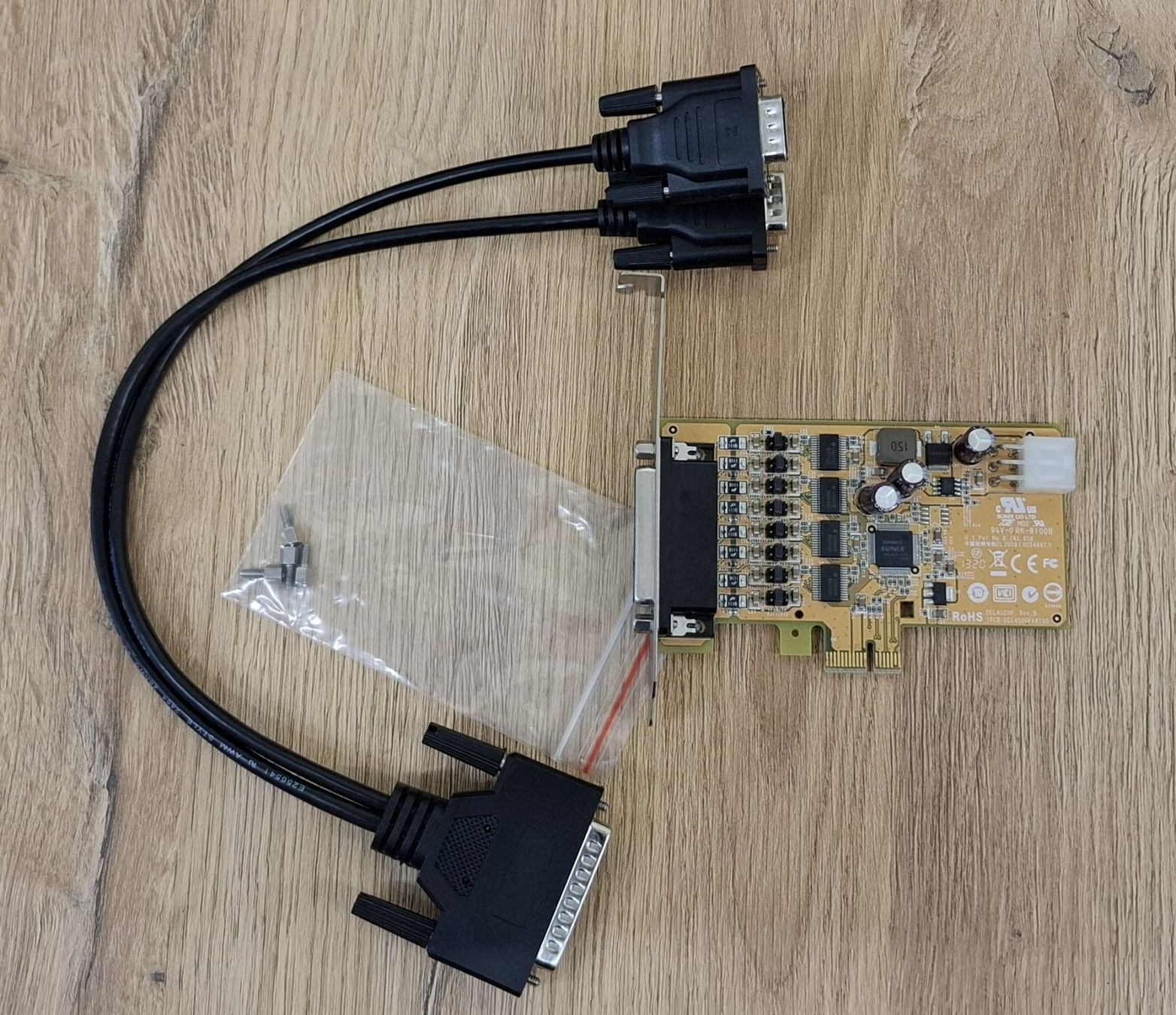Unità & Adattatore: Vierfach RS-232 PCIe Karte – Usato da Bern venduto da Laserchen24 2