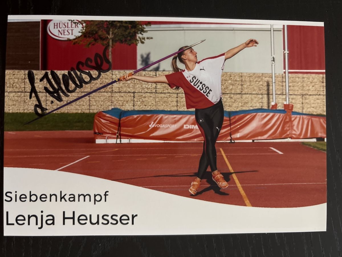 Autografi: Lenja Heusser Autogrammkarte, Siebenkampf - Selten! – Nuovo (secondo la descrizione) da Uetendorf venduto da hoisle