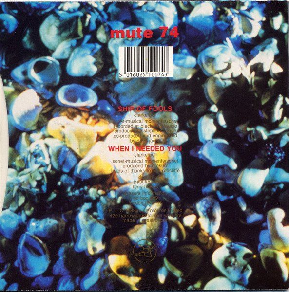 Dischi in vinile: Erasure: Ship Of Fools 7" – Usato da Steinhausen venduto da Vilivinili 1