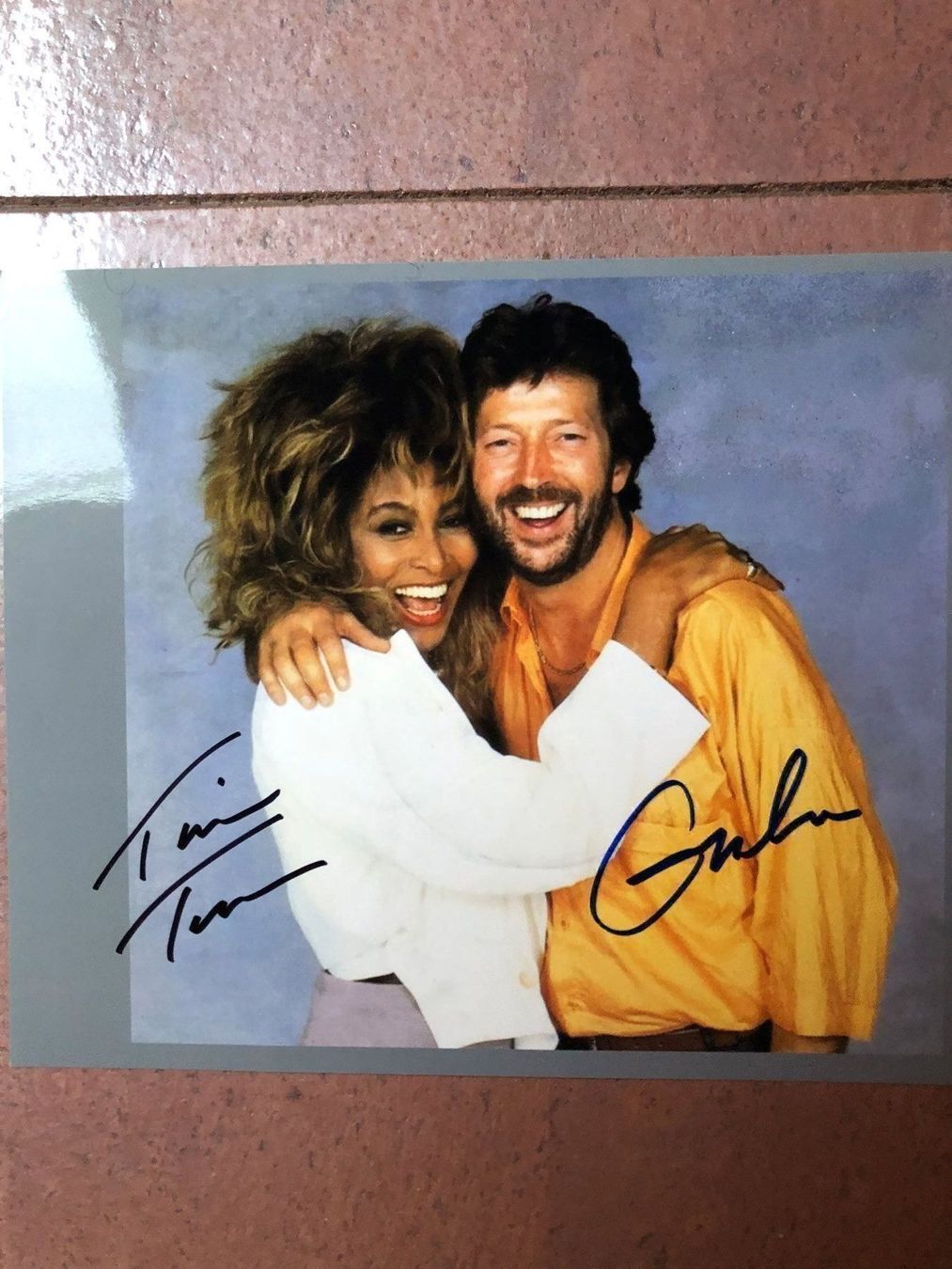 Autografi: Originalautogramm T.Turner+E.Clapton COA – Usato da rafz venduto da Ttt0071