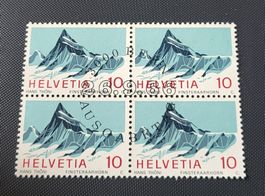 Viererblock mit Vollstempel Bern Ausgabetag