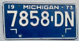 🇺🇸🇺🇸 USA Nummernschild #  MICHIGAN 1973  # 🇺🇸🇺🇸