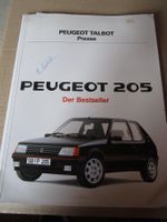 PEUGEOT TALBOT PRESSE MAPPE 5 JAHRE 205 ER AUSGABE 1988