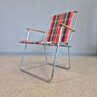 1 Stk. 70er Klappstuhl Campingstuhl Folding Armchair Stuhl