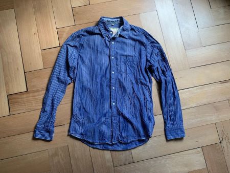 PAUL - Hemd blau-weiss gestreift S