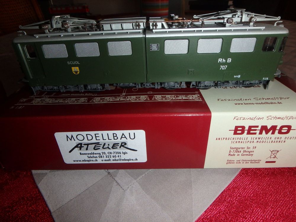 Bemo RhB Ge 6/6 707 Scuol /analog 1254117 | Kaufen auf Ricardo