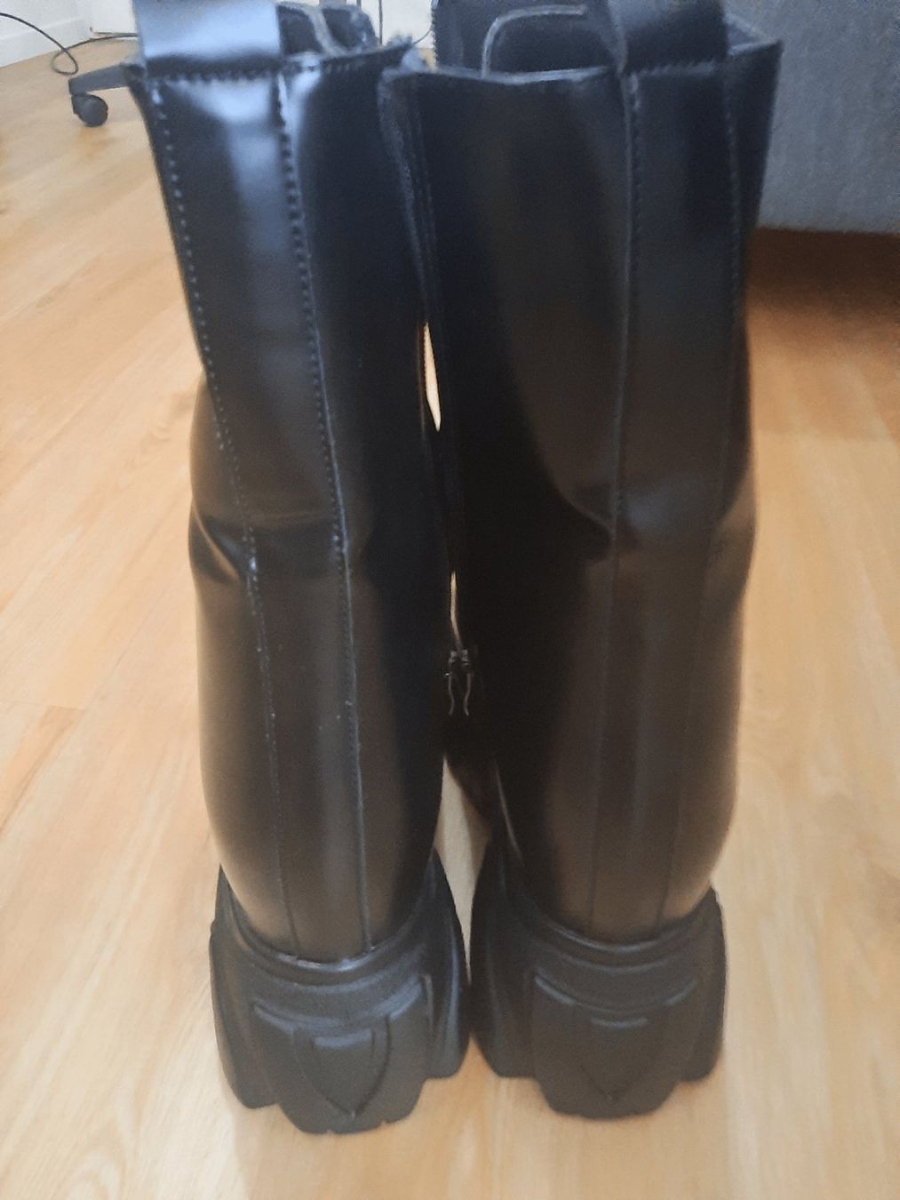 Scarpe da uomo: Doki Doki Cosplay Platform Boots (Chunky Schwarz) Gr. 43 – Nuovo (secondo la descrizione) da Bülach venduto da Aninoss 1