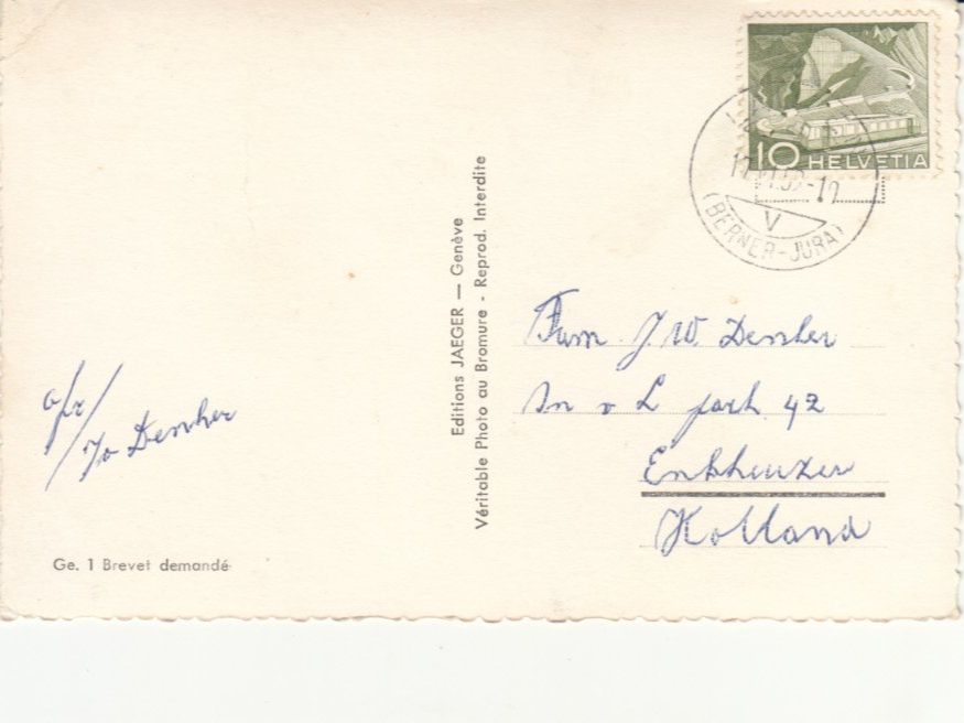 Cartoline postali: Genève 1959 – Usato da Bürglen TG venduto da StampGraf 1