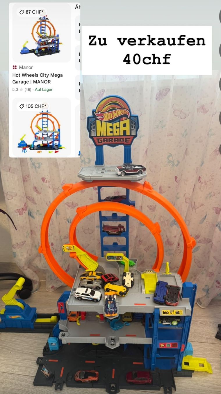 Hot Wheels Giocattoli: Hot Wheels City Mega Garage – Usato da Grenchen venduto da Gelaendermann