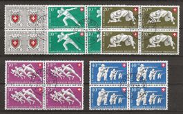 1950 : Pro Patria Serie im Viererblock - Confignon