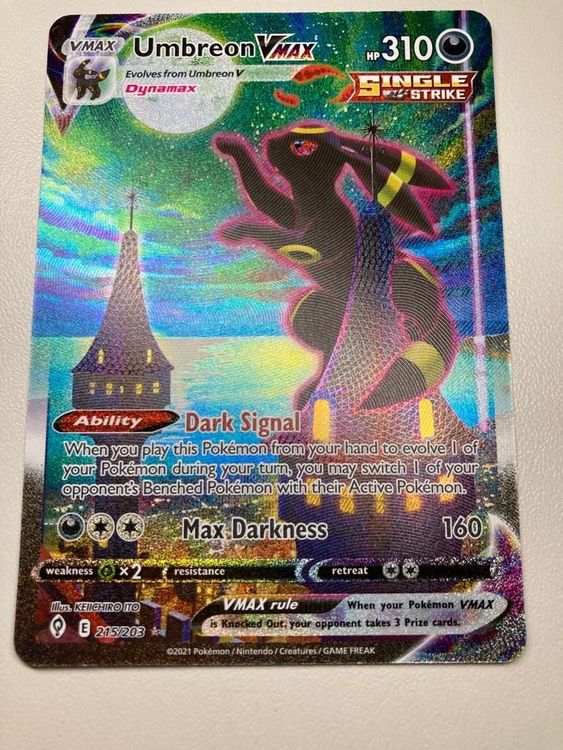 Umbreon-VMAX (215/203), Busca de Cards