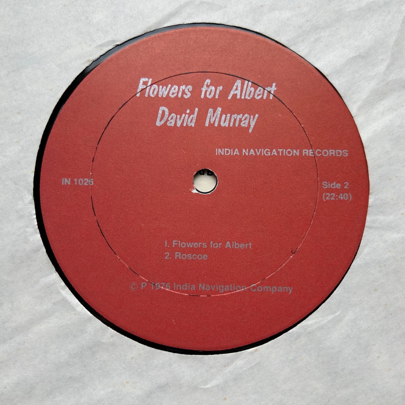 Vinyles: David Murray  Flowers for Albert LP – D'occasion à Lausanne par Pask1 3