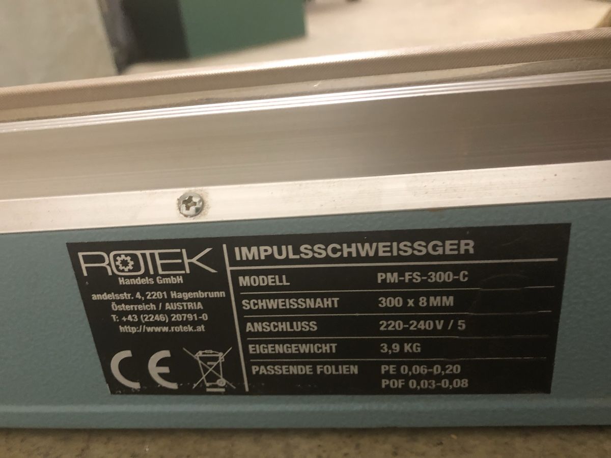 Laminiergeräte: ROTEK PM-FS-300-CS impulse sealer – Gebraucht aus Horn von eykiriku 5