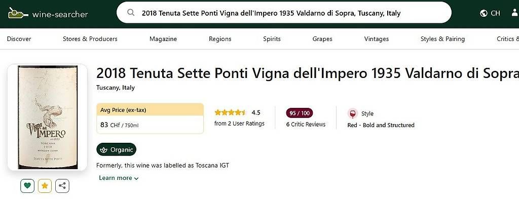 Vino: Vigna del Impero 2016 e 2018 – Usato da Porza venduto da Marti24 3