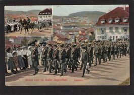 #Gruss vom St. Galler Jugendfest , Kadetten , gel. 1912