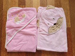 2-er Set Baby-Kapuzenbadetuch