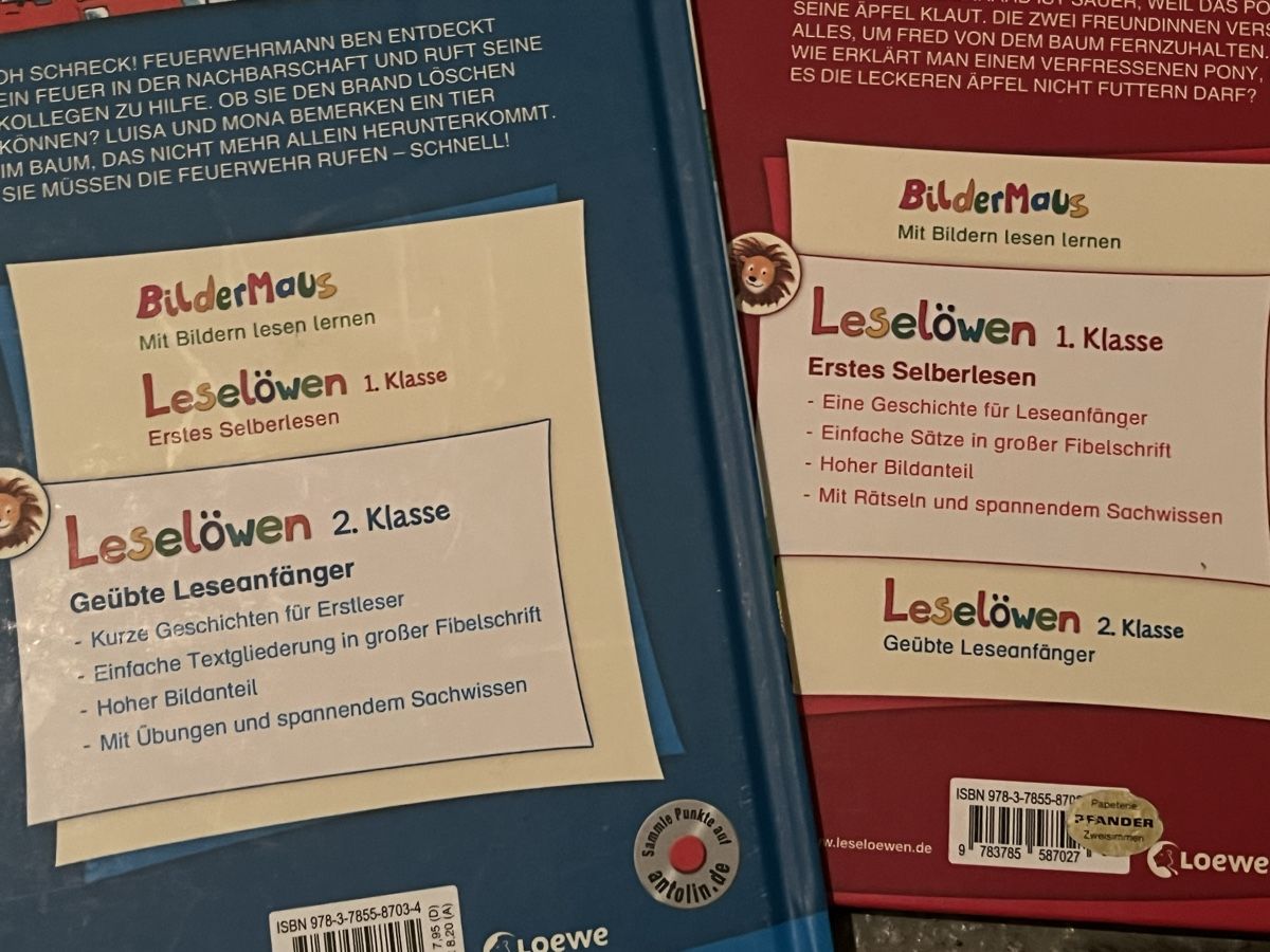 Bücher: 4 Leselöwen Bücher – Gebraucht aus Bern von hispano74 1