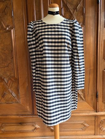 40% Seide 60% Baumwolle  Kleid  Größe L Stil Christian Dior