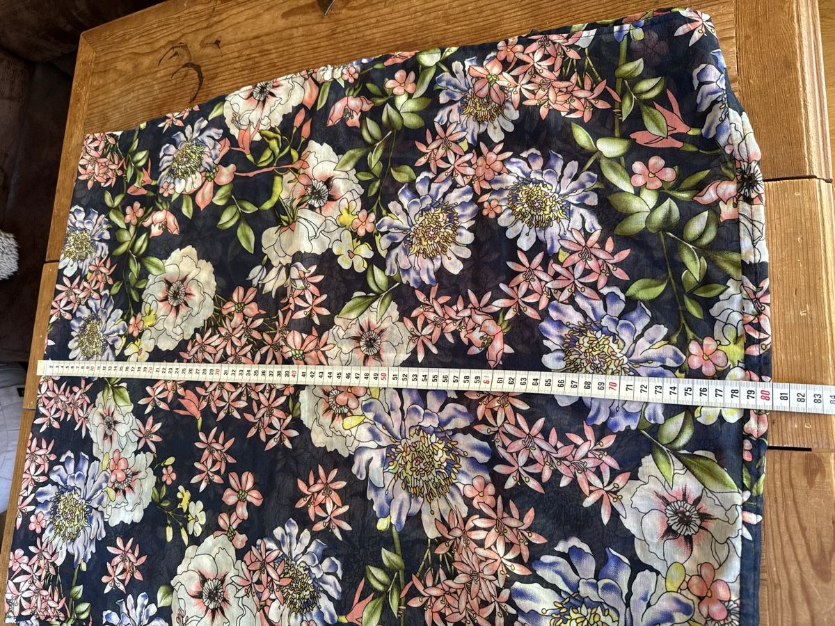 S.Oliver Foulards, Tücher & Schals: s.Oliver Schal, Dunkelblau mit Blumenmuster, Sommer-Look – Neu (gemäss Beschreibung) aus Mauren von ducducturi 2