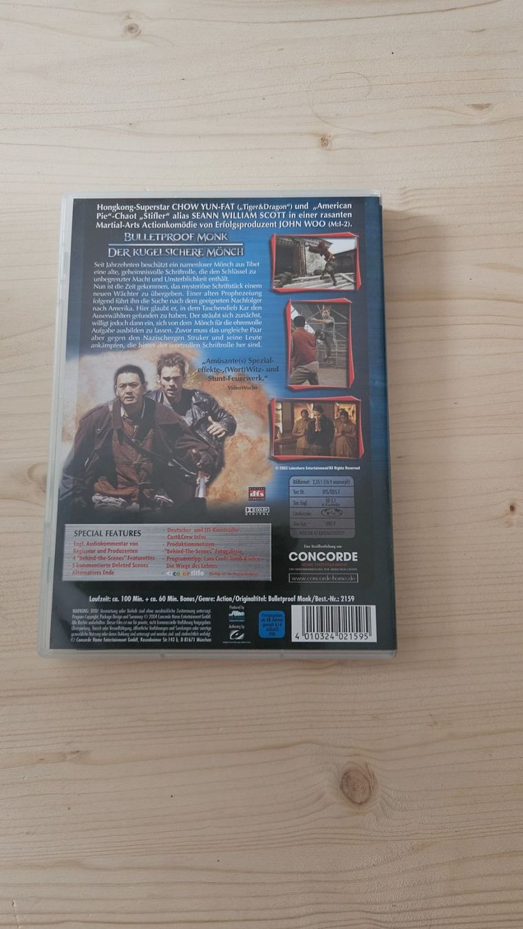 Tutti i DVDs: Bulletproof Monk - Der kugelsichere Moench DVD Top Zustand – Usato da Escholzmatt venduto da _die_Kaempferin 1