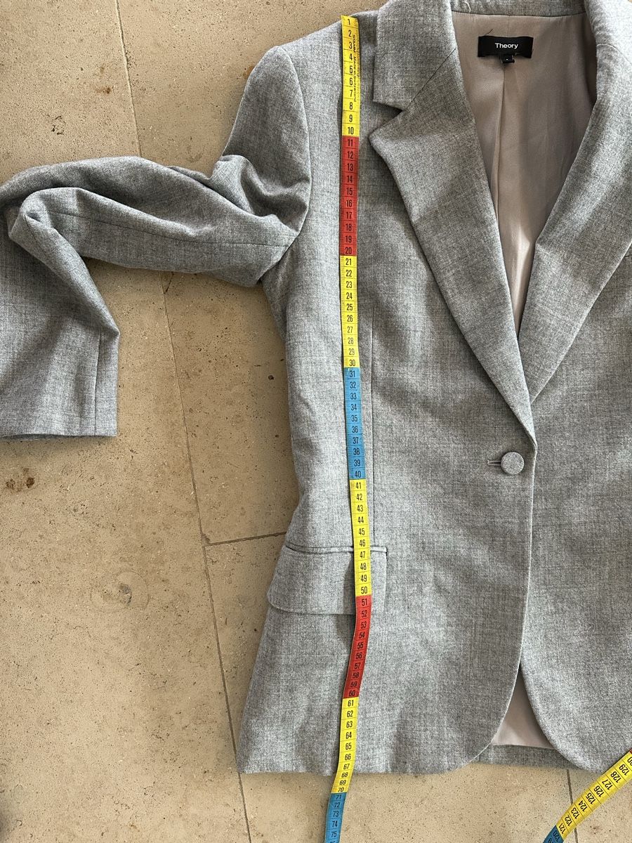 Theory Giacche: Theory Sakko Damen Grösse 4 Grau Fitted Blazer – Usato da Buchs SG venduto da Sunie 3