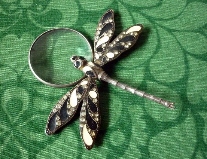 Sonstiges zu Optik: Pierre-Bex -  Art-Deco Libele mit Lupe - Anhänger Kette – Gebraucht aus Adliswil von di_hans