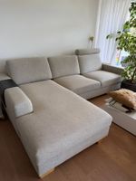 Ecksofa Sörvallen mit Récamiere links, hellgrau