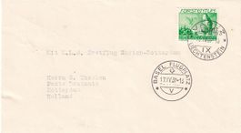 Erster Direktflug KLM Basel - Rotterdam 1939, ab FL