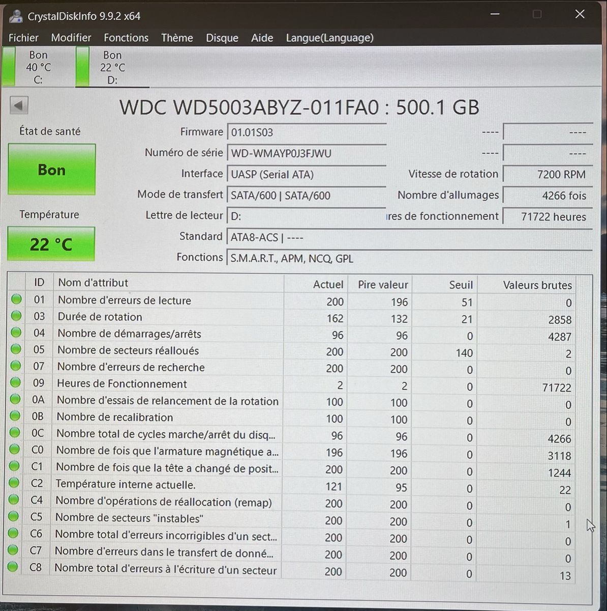 Western Digital Dischi rigidi: HDD Western Digital data center  Storage 500GB – Usato da Yverdon-les-Bains venduto da Fdurussel 1