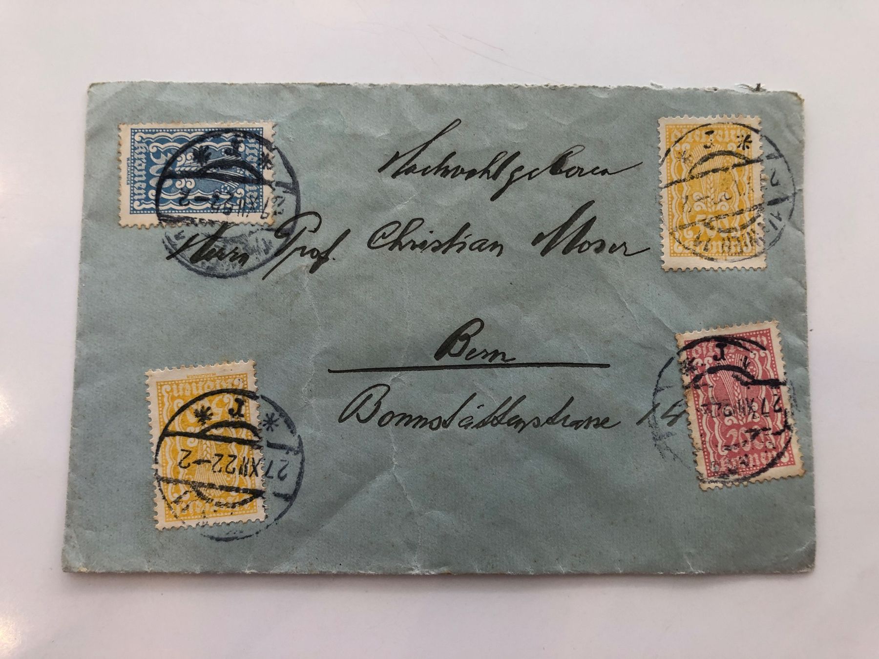 Alle Briefmarken: 6 Inflations-Briefe AUSTRIA 1925 – Gebraucht aus Lufingen von Rac0 2