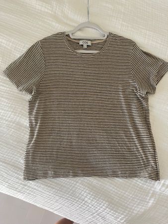 COS linen strip top Size M