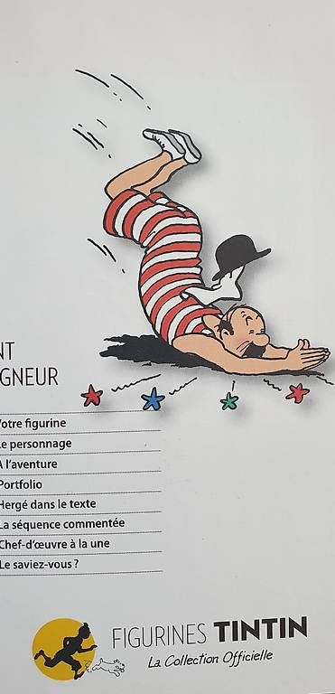 Statuette: Figurine Tintin Dupont – Usato da Moutier venduto da hugo2630 3