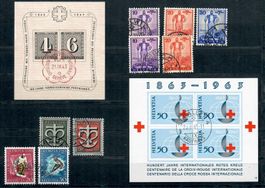 1934 Block Jubi. Block+1963 Rotes Kreuz