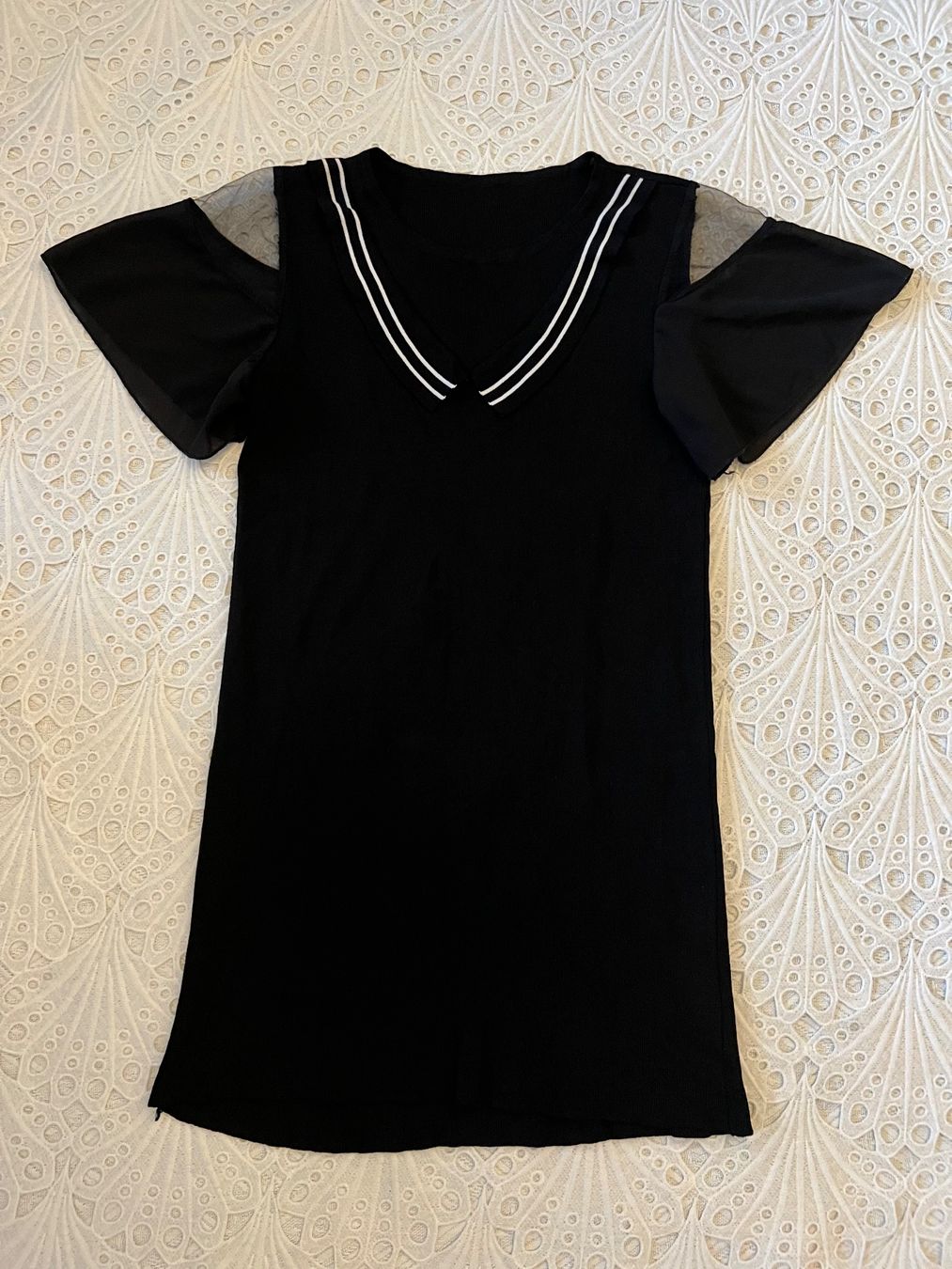 Vestiti: Strickkleid Minikleid Abendkleid Schwarz Gr S M – Usato da Frenkendorf venduto da Style365 2