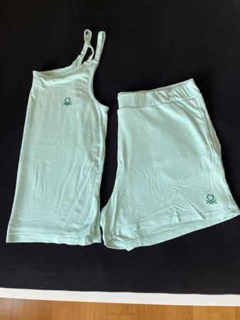 cutes benetton sommerpiyi M mit hosentaschen mint