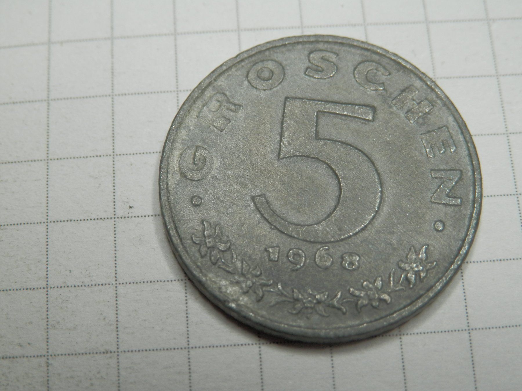 Alle Münzen: Österreich  5 Groschen, 1968 – Gebraucht aus Weiach von weiach81