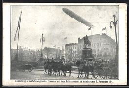 Hamburg, Aufstellung erbeuteter englisch