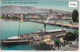Geneve - Debarcadere Quai du Mont Blanc - Bateau "La Suisse"