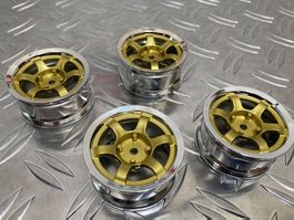 RC Felgensatz 1:10 «NISMO gold/chrom» 26mm NEU!