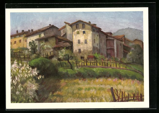 Cartoline postali: Agnuzzo, Teilansicht zur Sommerzeit – Usato da Berlin venduto da bartko-reher